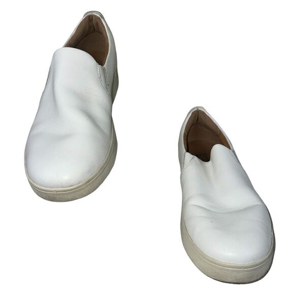 Fitflop Women's Rally Leather Slip-On Skate Sneakers White Size 7 - Picture 1 of 9